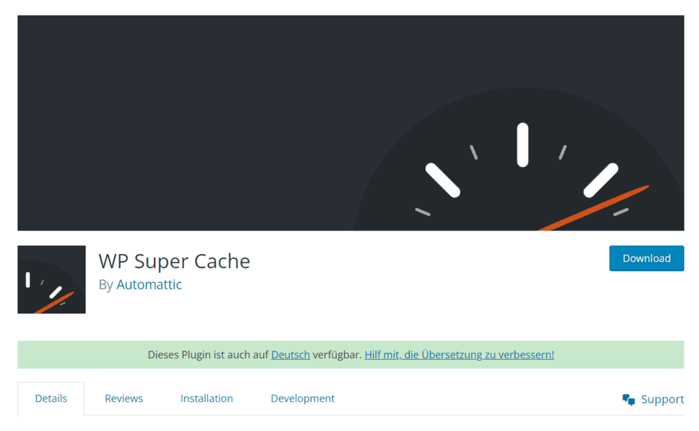 WP Super Cache in WordPress repository